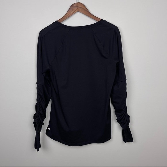 Fabletics Cashel Adjustable Sleeve Crewneck Long Sleeve Top Black - Picture 7 of 8